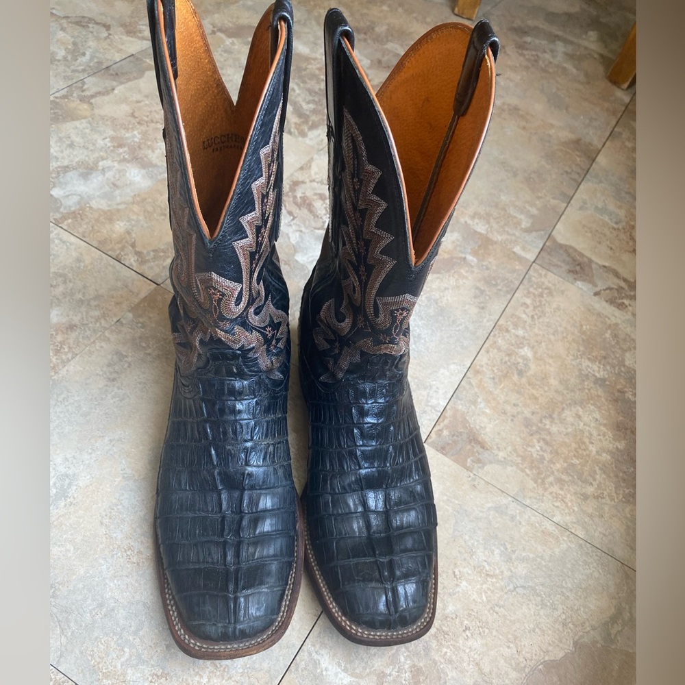 Men’s Lucchese alligator skin boots